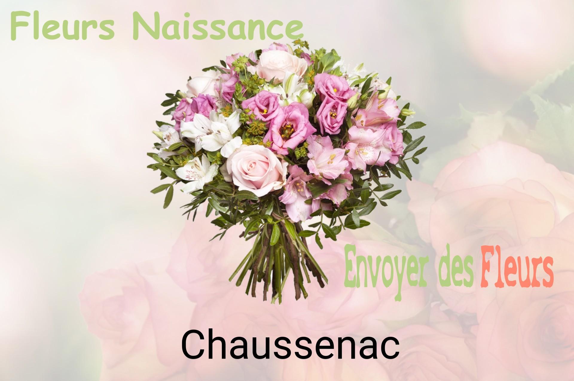 Bouquet de fleurs de naissance livré à Chaussenac